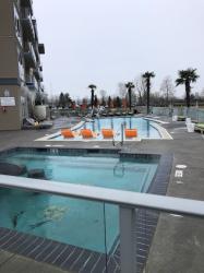 Heating up!: March brought a bit warmer temps...no more icicles at our pool!